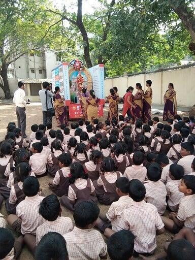 Swami Vivekananda Ratham Visit 2018 at National School (Photos)